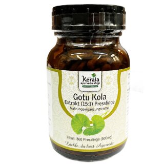 Gotu Kola Extrakt 500 mg 360  Presslinge (15:1)