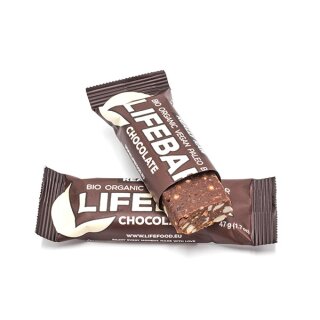 Lifebar Chocolate Raw Bio, 47g